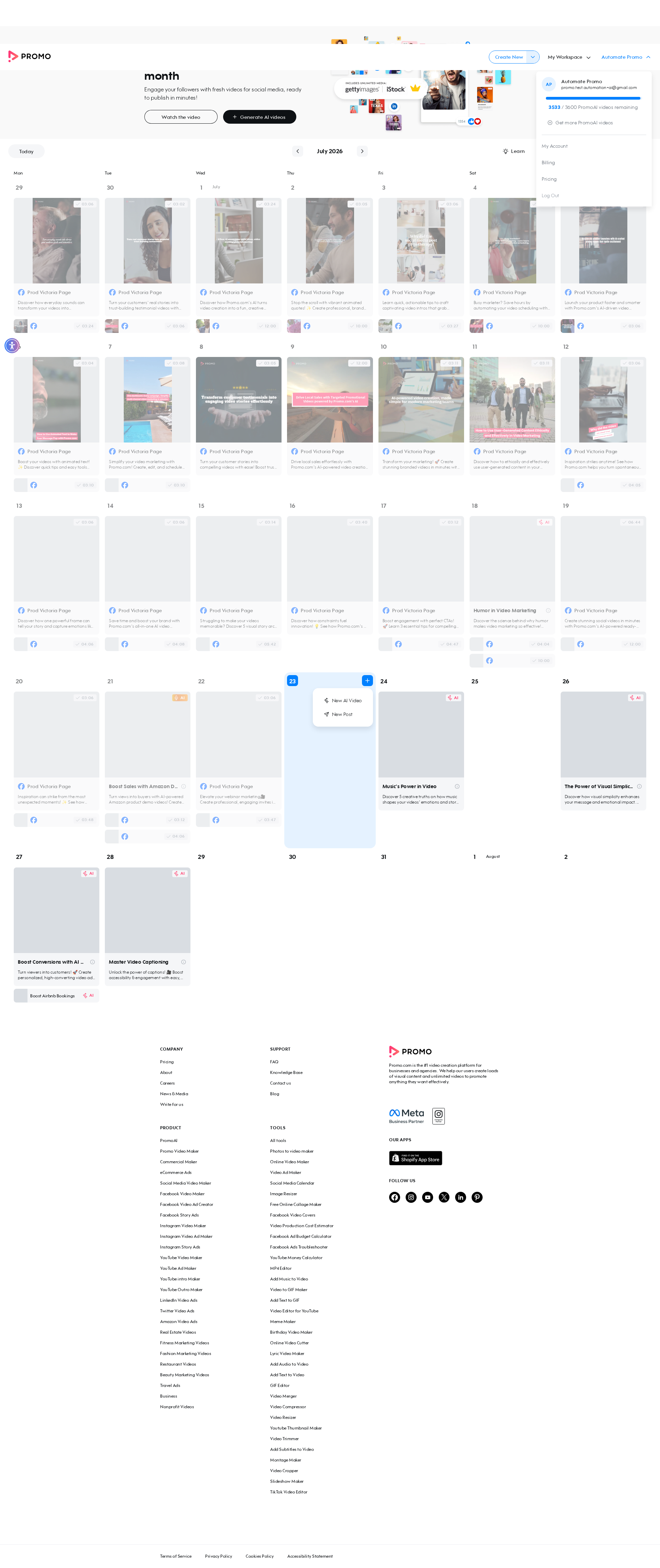 Test failure screenshot